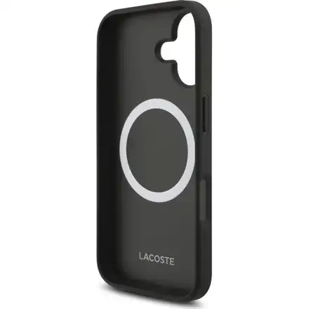 Lacoste Iconic Petit Pique MagSafe kryt + peněženka iPhone 17 černý