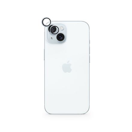iStores by Epico Aluminium Lens Protector pro Apple iPhone 15/15 Plus - modrá