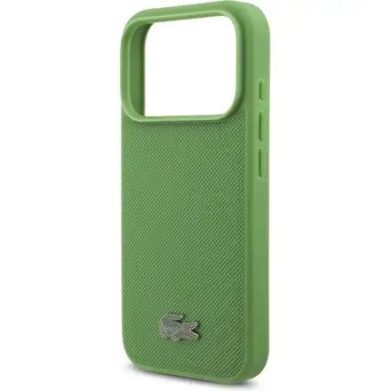 Lacoste Iconic Petit Pique MagSafe kryt + peněženka iPhone 17 Pro zelený
