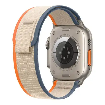 Apple Watch 49mm Orange/Beige Trail Loop-S/M
