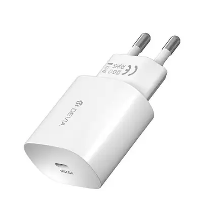 Devia síťová nabíječka Smart Series PD 25W s USB-C Cable - White
