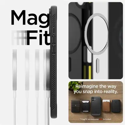 Spigen kryt Rugged Armor MagSafe pro iPhone 16 - Matte Black