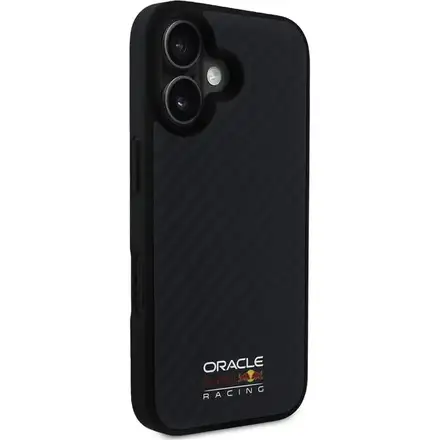 Red Bull Carbon Shiny MagSafe Zadní Kryt pro iPhone 16 černý