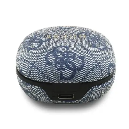 Guess PU 4G Metal Logo ENC TWS Bezdrátová Sluchátka modrá