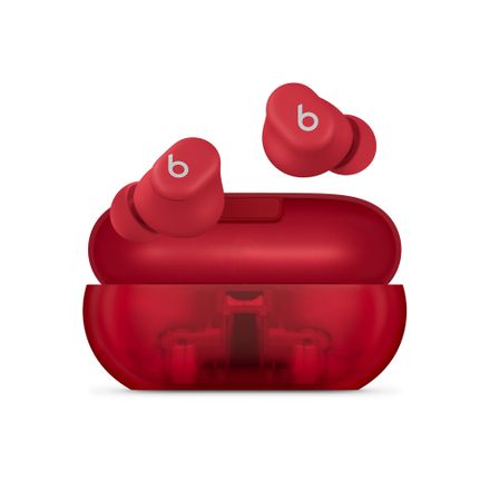 Apple Beats Solo Buds - True Wireless Earbuds - Transparent Red sluchátka