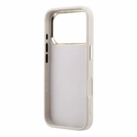 Guess PU 4G Resin Metal Logo kryt iPhone 18 Pro Max růžový