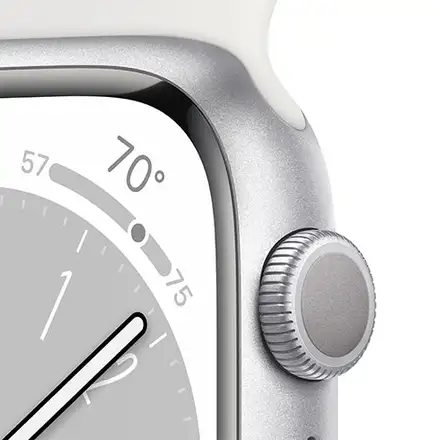 Apple Watch Series 8 GPS 45mm Stříbrný hliník *Použitý s DPH – Třída B*