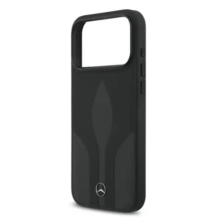 Mercedes Leather The Move MagSafe Zadní Kryt pro iPhone 17 Pro Max černý