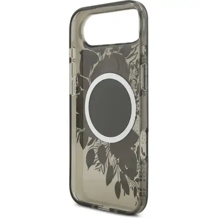 Guess IML Flowers Strap MagSafe kryt iPhone Air černý