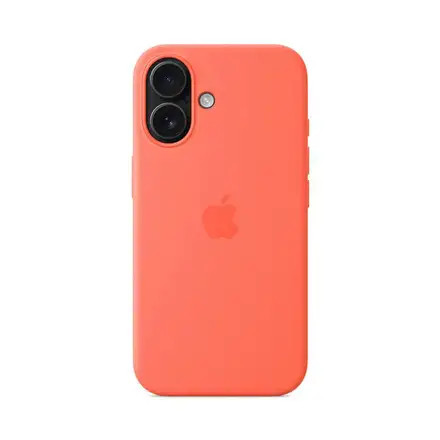 iPhone 16 Silicone Case with MagSafe - Mandarinková