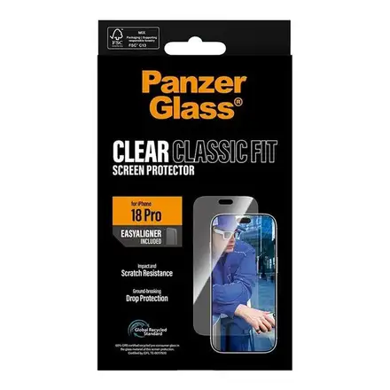 PanzerGlass ochranné sklo UWF Classic Fit pro iPhone 18 Pro-Clear