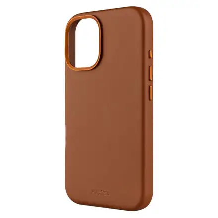 FIXED kryt MagLeather s podporou MagSafe pro Apple iPhone 16, hnědý