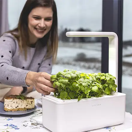 Click And Grow Smart Garden 3, bílý květináč