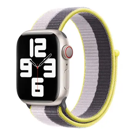 Devia řemínek Nylon Braided Two-Tone Loop pro Apple Watch 44/45/46mm - Lilac