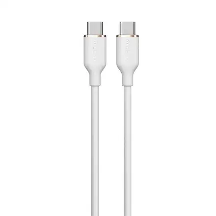 Devia kabel USB-C do USB-C Jelly Series Silicone Cable 1.2m - White