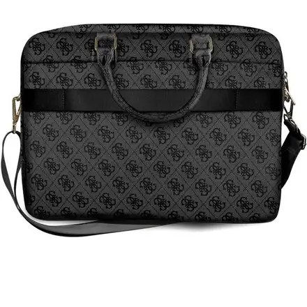 Guess PU 4G Metal Logo Brašna na MacBook 15/16" šedá