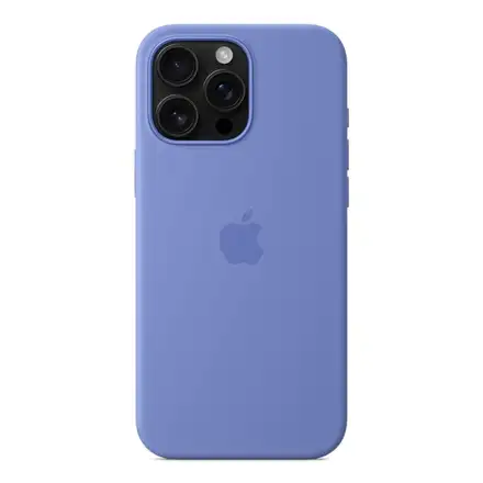 iPhone 16 Pro Max Silicone Case with MagSafe - Barvínkově fialová