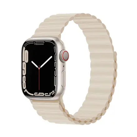 Devia řemínek Deluxe Series Sport3 Silicone Magnet Band 40/41/42mm - Starlight