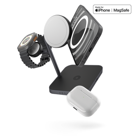 ZENS 4-in-1 MagSafe + Watch Wireless Charging Station