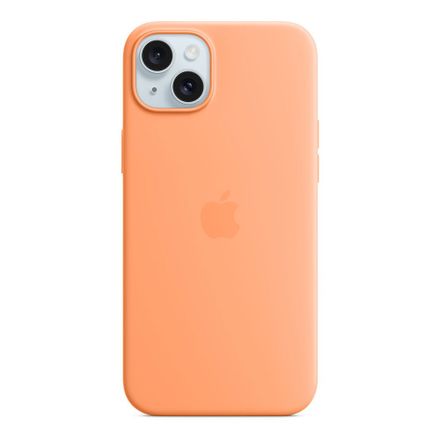 iPhone 15 Plus Silicone Case with MagSafe-Orange Sorbet