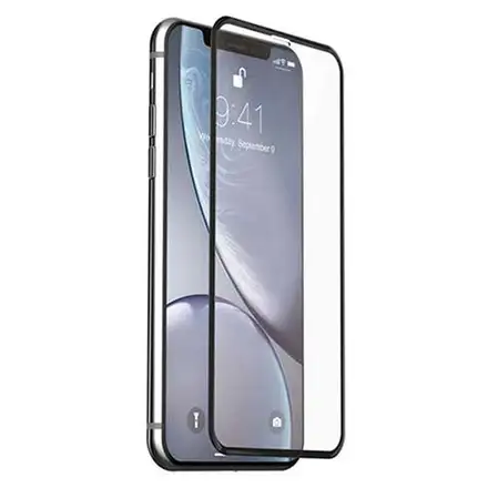 Devia ochranné sklo Van Entire View pro iPhone SE 2022/2020 - Black Frame