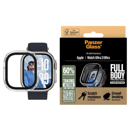 PanzerGlass ochranné sko Snappie Full Body Bulky pro Apple Watch Ultra-Clear