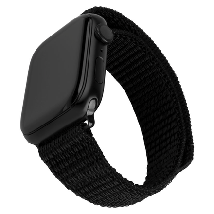 FIXED Nylon Sporty Strap pro Apple Watch 45/44/42 mm, černý