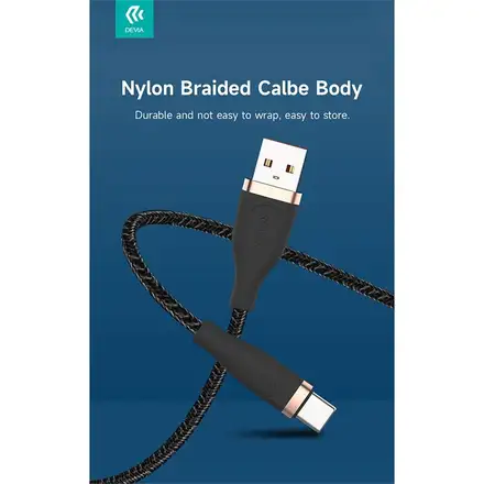 Devia kabel USB-A do USB-C Star Series Cable 1.2m - White