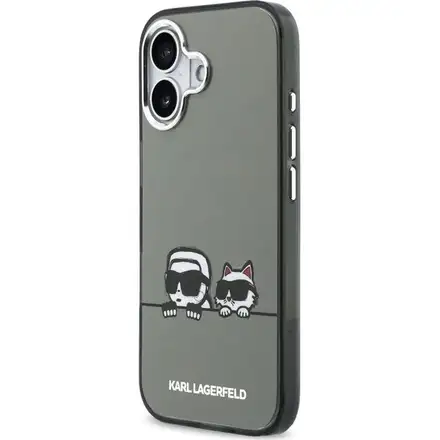 Karl Lagerfeld IML K&CH Heads Logo MagSafe MagSafe kryt iPhone 17 černý