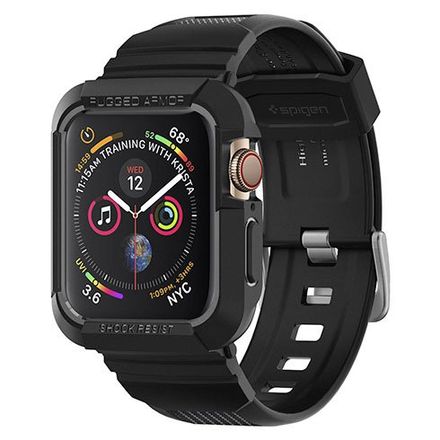 Spigen kryt Rugged Armor Pro pro Apple Watch S5/4 44mm - Black