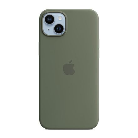 Apple iPhone 14 Plus Silicone Case with MagSafe-Olive