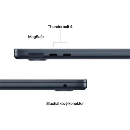 EDU MacBook Air 13" Apple M5 10core CPU 10core GPU 16GB 1TB Temně inkoustový CZ