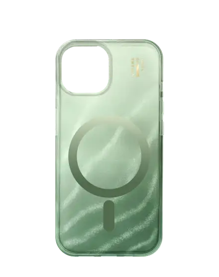 iDeal Fashion Clear Case MagSafe iPhone 13/14/15/16e/17e Sage Green