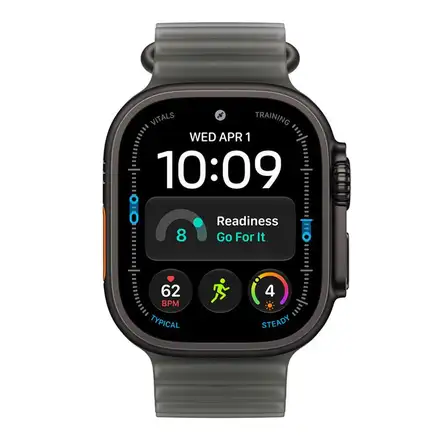 Apple Watch 49mm Translucent Black Ocean Band-Black Titanium Finish