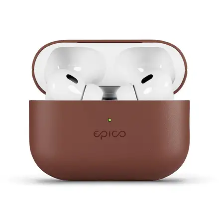 Epico Leather Case Airpods Pro 2 - hnědá
