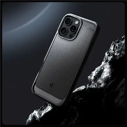 Spigen kryt Rugged Armor MagSafe pro iPhone 16 Pro - Matte Black