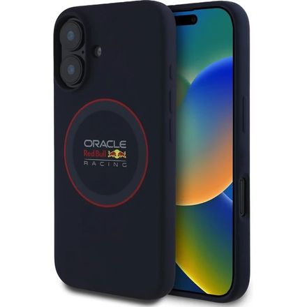 Red Bull Silicone Red Ring MagSafe Zadní Kryt pro iPhone 16 Plus modrý