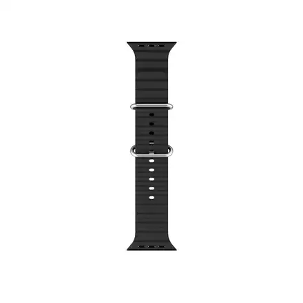 Epico Watch Strap Ocean Apple Watch SE (44mm)/Series 1-9 (42/44/45mm) 10-12 (46mm)/Ultra (49mm) - černá