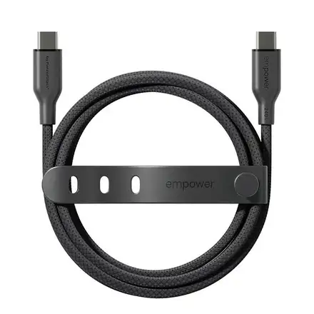 PanzerGlass kabel EMPOWER Racing USB-C na USB-C 1,2 m 240 W - černý