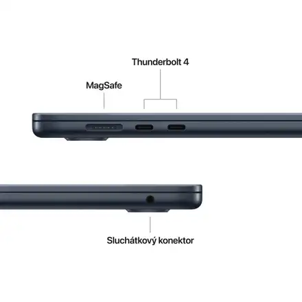 MacBook Air 15" Apple M5 10core CPU 10core GPU 16GB 1TB Temně inkoustový CZ