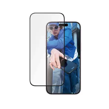 PanzerGlass ochranné sklo UWF Ceramic Protection pro iPhone 16 Plus/15 Plus-Black Frame