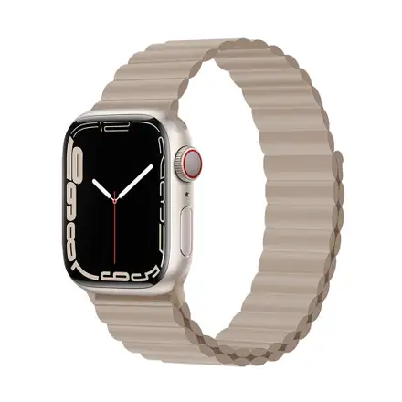 Devia řemínek Deluxe Series Sport3 Silicone Magnet Band 40/41/42mm - Khaki