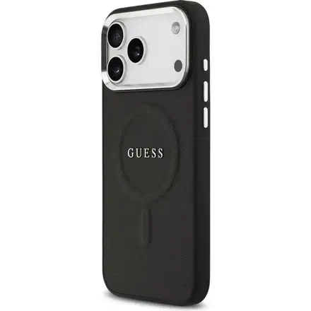 Guess PU Saffiano MagSafe kryt iPhone 17 Pro Max černý