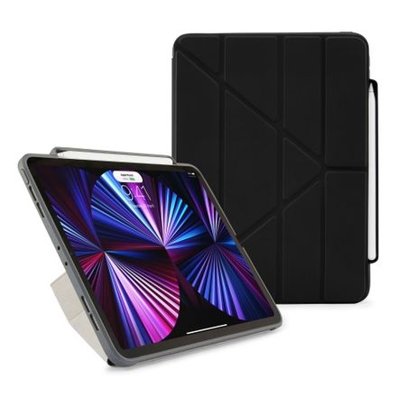 Pipetto pouzdro Origami Pencil Case pro iPad Pro 11" 2022-2018 - Black