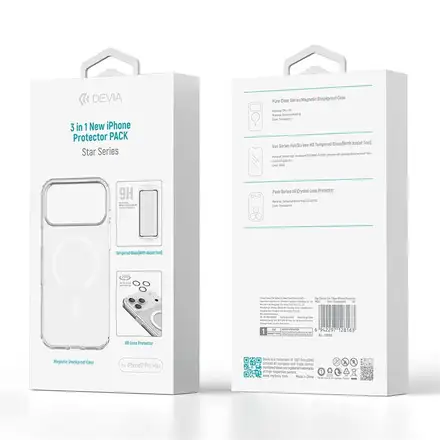 Devia Star Series 3 in 1 iPhone Protector Pack pro iPhone 17 Pro Max