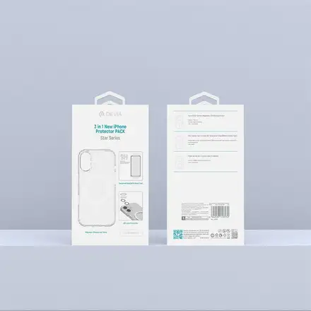 Devia Star Series 3 in 1 iPhone Protector Pack pro iPhone 17