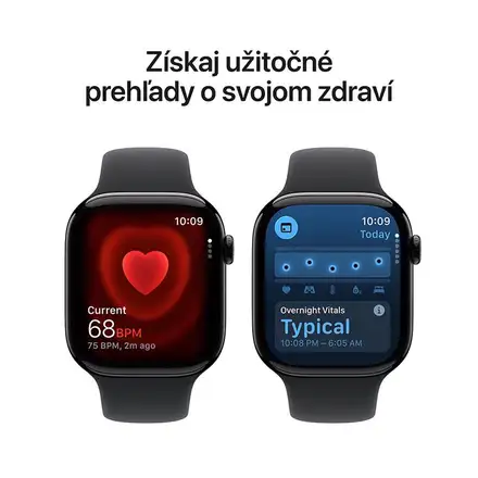 Apple Watch Series 11 GPS + Cellular 42mm Klavírní černý hliník *Použitý s DPH – Třída A*