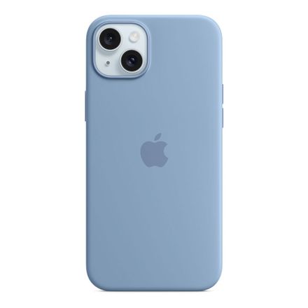 iPhone 15 Plus Silicone Case with MagSafe-Zimní Blue