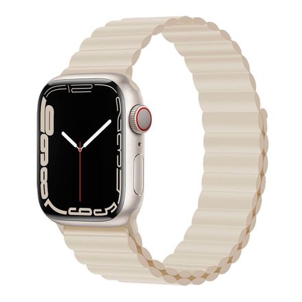 Devia řemínek Deluxe Series Sport3 Silicone Magnet Band 44/45/46mm - Starlight