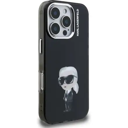 Karl Lagerfeld IML Aquarelle Karl kryt iPhone 16 Pro Max černý